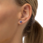 Load image into Gallery viewer, Paris Blue Tanzanite Earrings