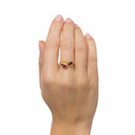 Load image into Gallery viewer, Leaf Circle Purple Ring