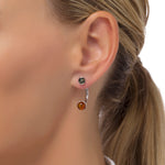 Load image into Gallery viewer, Silver Arch Honey Earrings