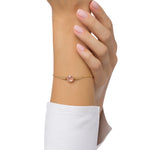 Load image into Gallery viewer, Frozen Lake Square Cut Pink Bracelet