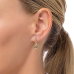 Load image into Gallery viewer, Frozen Lake Square Cut Green Earrings