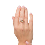 Load image into Gallery viewer, Frozen Lake Square Cut Green Ring