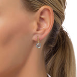 Load image into Gallery viewer, Frozen Lake Square Cut Blue Earrings