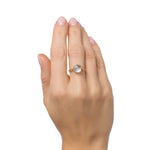 Load image into Gallery viewer, Frozen Lake Square Cut Blue Ring