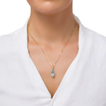 Load image into Gallery viewer, Glacier Drop Cut Blue Pendant