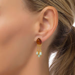 Load image into Gallery viewer, Volcano Amazonite Earrings
