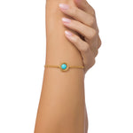 Load image into Gallery viewer, Golden Web Turquoise Bracelet