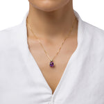 Load image into Gallery viewer, Purple Ice Cushion Pendant
