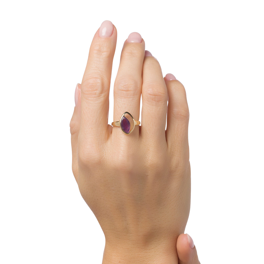 Purple Dew Ring
