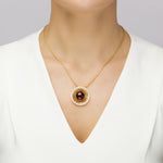 Load image into Gallery viewer, Goddess of Zircons Cherry Pendant