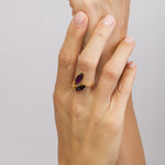 Load image into Gallery viewer, Morning Dew Purple & Cherry Ring