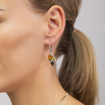 Load image into Gallery viewer, Ash Leaf Tricolor Earrings