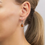 Load image into Gallery viewer, Silver Web Honey Earrings