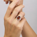 Load image into Gallery viewer, Silver Web Honey Ring