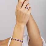 Load image into Gallery viewer, Morning Dew Purple Bracelet
