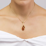 Load image into Gallery viewer, Golden Storm Honey Pendant