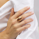 Load image into Gallery viewer, Golden Storm Honey Ring