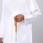 Load image into Gallery viewer, Caribbean Honey Amber 66 Beads Rosary Barrel Cut 1