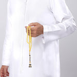 Load image into Gallery viewer, Baltic White Amber 66 Beads Rosary Round Cut