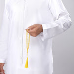 Load image into Gallery viewer, Baltic White Amber 33 Beads Rosary Round Cut