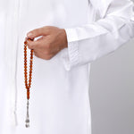 Load image into Gallery viewer, Baltic Honey Amber 33 Beads Rosary Round Cut Faceted 1