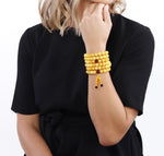 Load image into Gallery viewer, Mala Antique White & Cherry Amber Mix