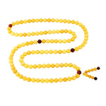 Load image into Gallery viewer, Mala Antique White & Cherry Amber Mix