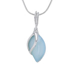 Load image into Gallery viewer, Morning Dew Aqua Pendant