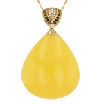 Load image into Gallery viewer, Queen of White Amber Pendant
