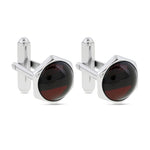 Load image into Gallery viewer, Round Cherry Cufflinks