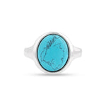 Load image into Gallery viewer, Oval Amulet Turquoise Ring
