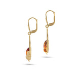 Load image into Gallery viewer, Flower Garland Honey Earrings