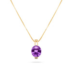 Load image into Gallery viewer, Purple Ice Round Cut Pendant