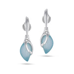 Load image into Gallery viewer, Morning Dew Aqua Earrings