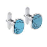 Load image into Gallery viewer, Cliff Turquoise Cufflinks