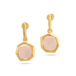 Load image into Gallery viewer, Raw Cut Hazy Pink Earrings
