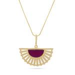 Load image into Gallery viewer, Peacock Purple Pendant
