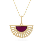 Load image into Gallery viewer, Peacock Purple Pendant
