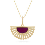 Load image into Gallery viewer, Peacock Purple Pendant