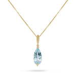 Load image into Gallery viewer, Glacier Drop Cut Blue Pendant