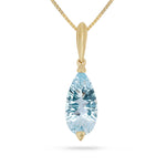 Load image into Gallery viewer, Glacier Drop Cut Blue Pendant
