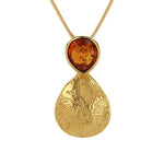 Load image into Gallery viewer, Sunny Leaf Print Honey Pendant