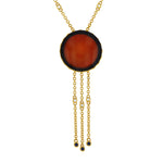 Load image into Gallery viewer, Starburst Amulette Cherry Amber Necklace