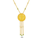 Load image into Gallery viewer, Starburst Amulette White Amber Necklace

