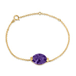 Load image into Gallery viewer, Purple Ice Round Cut Bracelet