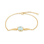 Load image into Gallery viewer, Frozen Lake Square Cut Blue Bracelet