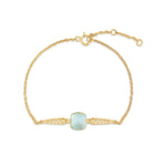 Load image into Gallery viewer, Frozen Lake Square Cut Blue Bracelet