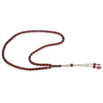 Load image into Gallery viewer, Caribbean Cherry Amber 66 Beads Rosary Barrel Cut 1