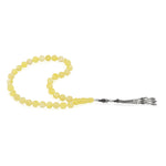 Load image into Gallery viewer, Baltic White Amber 33 Beads Rosary Round Cut