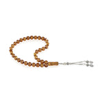 Load image into Gallery viewer, Caribbean Honey Amber 33 Beads Rosary Diamond Cut 3